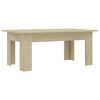 vidaXL Mesa de centro madera contrachapada color roble 100x60x42 cm