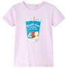 Camiseta infantil rosa suave 92