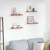 vidaXL Estante de pared 4 pcs Rojo 40 x 9 x 3 cm Madera de ingenier&iacute;a