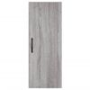 vidaXL Aparador alto madera contrachapada gris Sonoma 34,5x34x180 cm