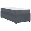 vidaXL Estructura de cama con colch&oacute;n Gris oscuro 100 x 200 cm tela
