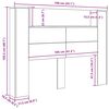 vidaXL Cabecero Madera vieja 140 x 17 x 104,5 cm Madera de ingenier&iacute;a