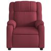 vidaXL Sillón reclinable eléctrico tela rojo tinto