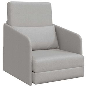 vidaXL Sof&aacute; cama Gris Nube 65 x 80 x 83 cm tela