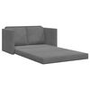 vidaXL Sof&aacute; cama de suelo 2 en 1 terciopelo gris oscuro 122x204x55 cm