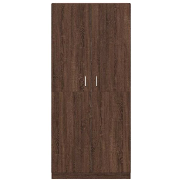 vidaXL Armario madera contrachapada color roble marr&oacute;n 90x52x200 cm