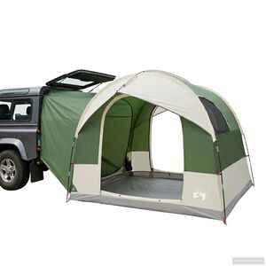 vidaXL Tienda de cola con mosquitera a prueba de agua Verde 4 personas