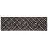 vidaXL Alfombra de cocina Cuadros antracita 150 x 45 cm 100% Poliamida