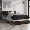 vidaXL Estructura de cama madera de ingeniería gris hormigón 120x190cm