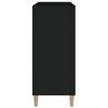 vidaXL Mueble para discos madera contrachapada negro 84,5x38x89 cm