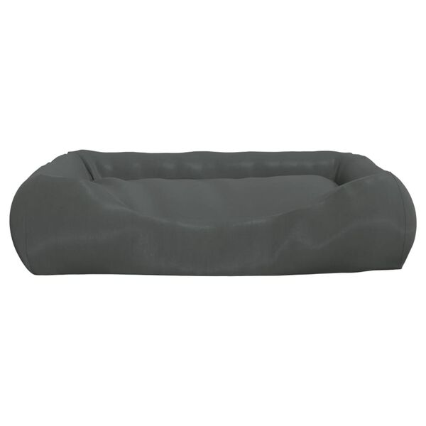vidaXL Coj&iacute;n perros con almohadas tela oxford gris oscuro 75x58x18 cm