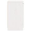 vidaXL Armario auxiliar madera maciza de pino blanco 60x36x65 cm