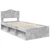 vidaXL Estructura de cama Concreto 90 x 200 cm Madera de pino macizo