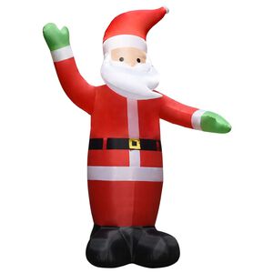 vidaXL Pap&aacute; Noel inflable con LED adorno navide&ntilde;o IP44 4,5 m