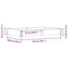 vidaXL Jardinera de madera maciza de pino gris 150x100 cm