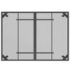 vidaXL Juego de comedor de jardín 7 pzas malla metálica gris antracita