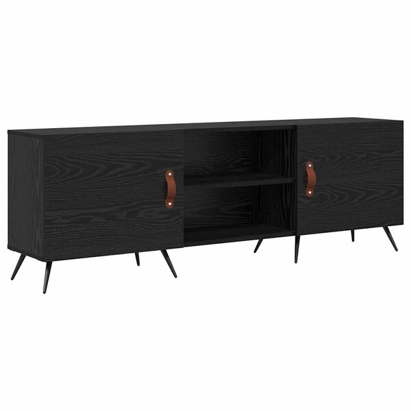 vidaXL Gabinete de TV Roble negro 150 x 30 x 50 cm