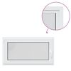 vidaXL Ventana de sótano "RISOR" 110x70 cm oscilobatiente DIN izquierda blanca