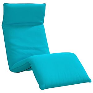 vidaXL Tumbona plegable turquesa de 175x54x8,5 cm, tejido Oxford
