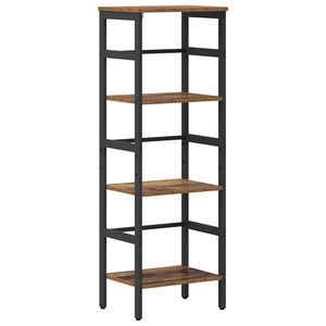 vidaXL Estante de libros 3 niveles 40 x 29,5 x 115 cm Madera Vieja