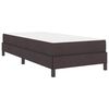 vidaXL Cama tipo Box Spring con colch&oacute;n Marr&oacute;n Oscuro 90 x 190 cm tela