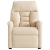 vidaXL Sill&oacute;n reclinable tela de microfibra beige