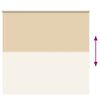 vidaXL Estor Enrollable Opaco Beige 145x150 cm Tela Ancho 141,6 cm
