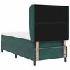 vidaXL Cama tipo Box Spring Verde oscuro 190 x 90 cm Poli&eacute;ster