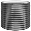 vidaXL Jardinera acero galvanizado antracita 80x80x68 cm