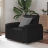vidaXL Sillón de sofá de cuero sintética negro 60 cm
