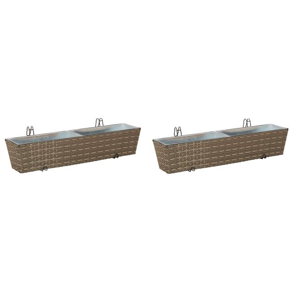 vidaXL Barandilla Metal