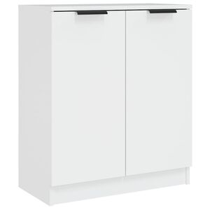 vidaXL Aparador de madera contrachapada blanco 60x30x70 cm