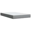 vidaXL Cama box spring con colch&oacute;n tela gris claro 120x190 cm