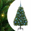 vidaXL &Aacute;rbol de Navidad artificial 120 cm 150 LED Blanco C&aacute;lido Verde