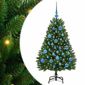 vidaXL &Aacute;rbol de Navidad artificial 120 cm 150 LED Blanco C&aacute;lido Verde