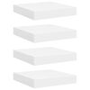 vidaXL Estantes flotantes de pared 4 uds MDF blanco 23x23,5x3,8 cm