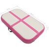 vidaXL Esterilla inflable de gimnasia con bomba PVC rosa 60x100x15 cm