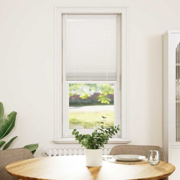 vidaXL Persiana plisada blanca 50x100 cm