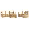 vidaXL Juegos de sof&aacute;s Madera de Acacia S&oacute;lida