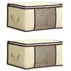 vidaXL Caja de almacenamiento con ventana lateral transparente 2 uds.