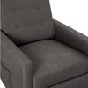 vidaXL Sill&oacute;n de masaje el&eacute;ctrico tela gris oscuro