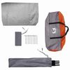 vidaXL Tienda para guardar bicicletas con techo Gris y naranja