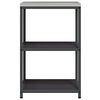vidaXL Almacenamiento de cocina Negro 60 x 50 x 92 cm Acero