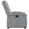 vidaXL Sill&oacute;n reclinable elevable de tela gris claro