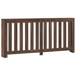 vidaXL Cubierta de radiador madera ingenier&iacute;a marr&oacute;n roble 175x20x82cm