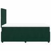vidaXL Cama box spring con colch&oacute;n terciopelo verde oscuro 120x190 cm
