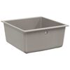 vidaXL Lavabo Gris 430 x 460 mm 80% Cuarzo y 20% Resina