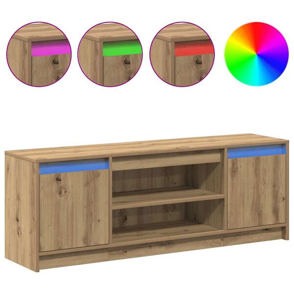 vidaXL Unidades de TV Marr&oacute;n 139,5 x 34 x 50 cm Madera contrachapada
