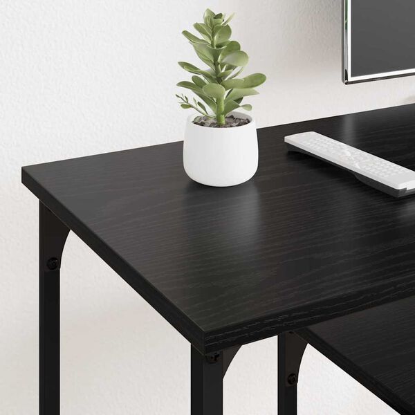 vidaXL Gabinete de TV Roble Negro 102 x 35 x 45,5 cm