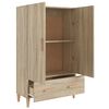 vidaXL Aparador madera contrachapada roble Sonoma 70x31x115 cm